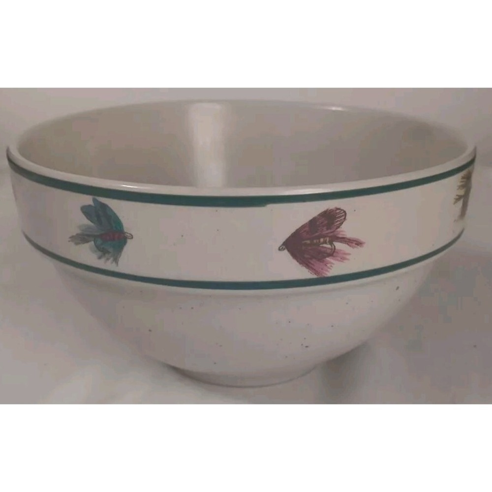Folkcraft Stoneware Cereal‎ Soup Bowl 6" Rainbow Trout by Scotty Z Replacement